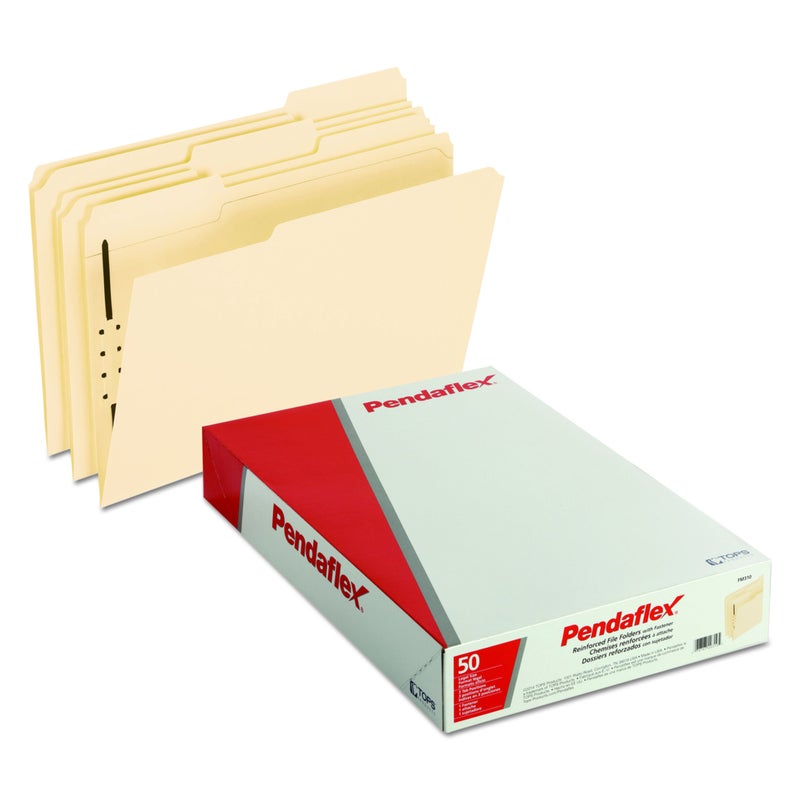 بندافليكس Pendaflex مانيلا مجلدات التثبيت، الحجم القانوني، 1 قفل، 1/3 قطع، 50/BX (FM310EE) - Image 2